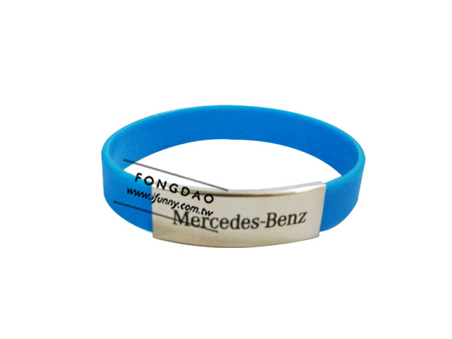 高質感金屬印刷矽膠手環
